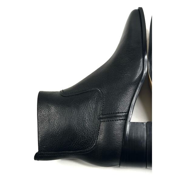 COLE HAAN Naia Black Leather Ankle Boot Bootie Womens Sz. 8.5B Side Zip New $200 - Picture 5 of 13